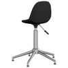 vidaXL Chaise pivotante de bureau Noir Tissu