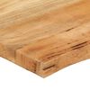 vidaXL Dessus de table 140x60x3,8 cm bord vivant bois massif manguier