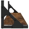 vidaXL &Eacute;tag&egrave;res murales 2 pcs ch&ecirc;ne fum&eacute; 60x15x15,5 cm