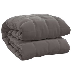 vidaXL Couverture lest&eacute;e Gris 138x200 cm 6 kg Tissu