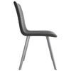 vidaXL Chaises &agrave; manger lot de 2 gris velours