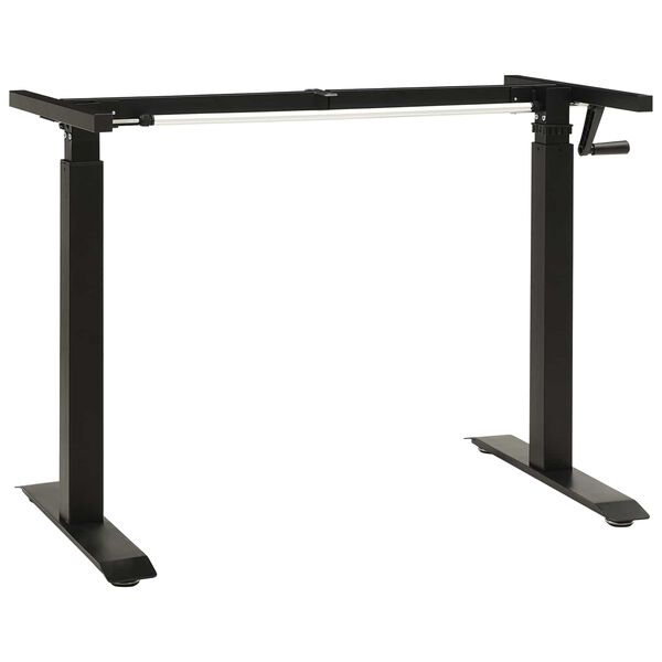 vidaXL Bureau Noir et naturel 140 x 60 cm Bois de ch&ecirc;ne massif