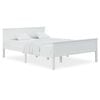 vidaXL Cadre de lit sans matelas blanc bois de pin massif 160x200 cm
