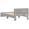 vidaXL Cadre de lit sans matelas avec t&ecirc;te de lit 100x200 cm