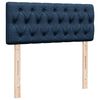 vidaXL Lit ottoman avec matelas bleu 120x200 cm tissu