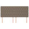 vidaXL T&ecirc;te de lit Taupe 180x7x118/128 cm Tissu