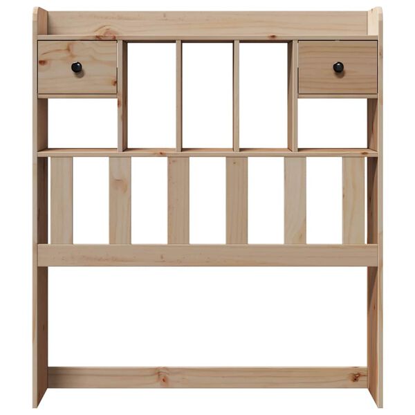 vidaXL T&ecirc;te de lit avec rangement 90 cm en bois de pin massif
