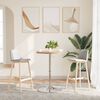 vidaXL Table de bar &Oslash;50x90,5 cm bois massif de ch&ecirc;ne