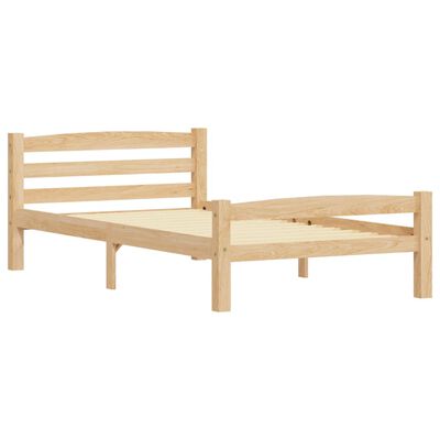 vidaXL Cadre de lit sans matelas bois de pin massif 90x200 cm