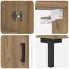 vidaXL Haut Armoire Ch&ecirc;ne artisanal 69,5 x 34 x 180 cm