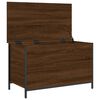 vidaXL Banc de rangement ch&ecirc;ne marron 80x42,5x50 cm bois d'ing&eacute;nierie