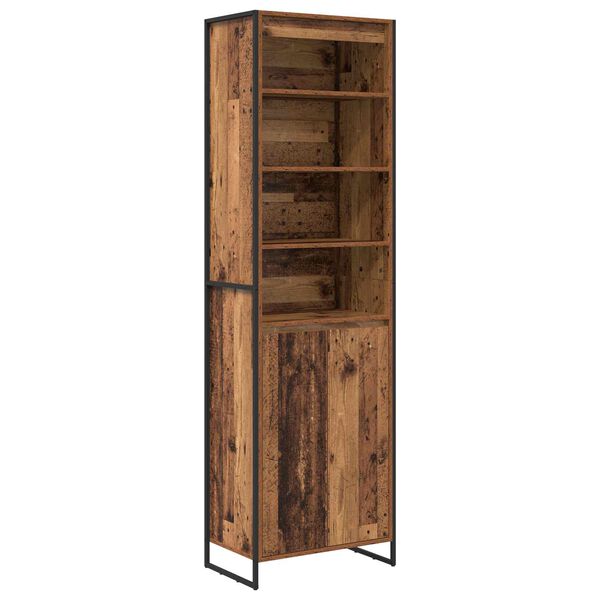 vidaXL Armoires Hautes 2 pcs Bois Ancien 60 x 36 x 200 cm