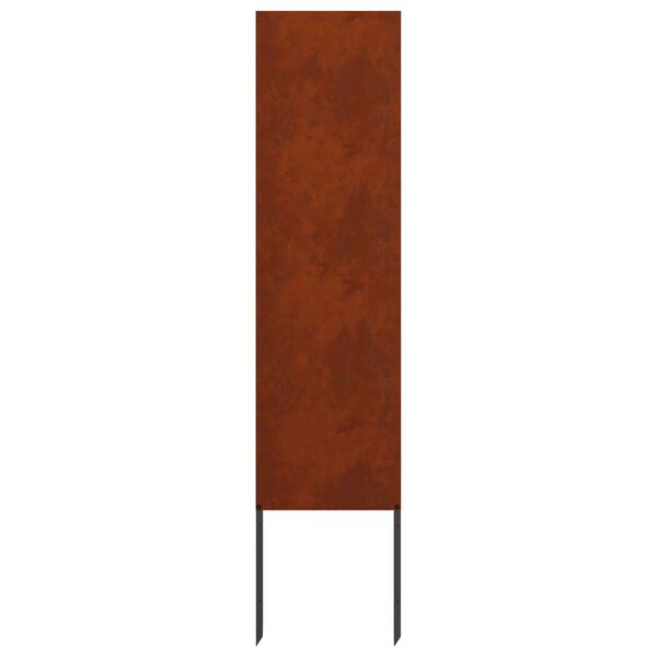 vidaXL &Eacute;cran de confidentialit&eacute; de jardin Fretwork Rouill&eacute; 32 x 140 cm