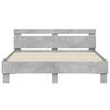 vidaXL Cadre de lit sans matelas gris b&eacute;ton 140x190 cm