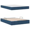 vidaXL Lit avec rangement et matelas Bleu 140 x 190 cm Polyester