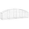vidaXL Panier de gabions arqu&eacute; 200x50x40/60 cm Fer galvanis&eacute;