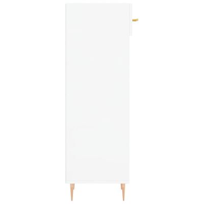 vidaXL Armoire à chaussure Blanc brillant 30x35x105 cm Bois ingénierie