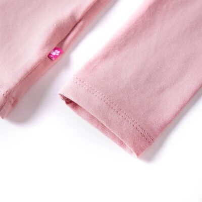 T-shirt enfants à manches longues rose clair 116