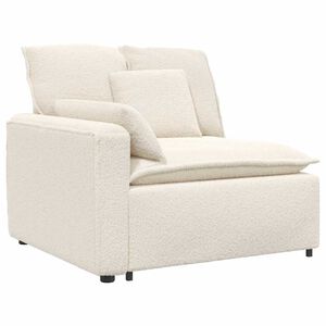 vidaXL Module central de canap&eacute; modulable avec coussins beige 100 cm