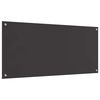 vidaXL Protection de cuisine Gris foncé 110 x 50 x 0,6 cm verre trempé