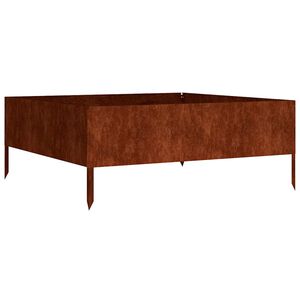 vidaXL Lit sur&eacute;lev&eacute; de jardin 100x100x41 cm acier corten