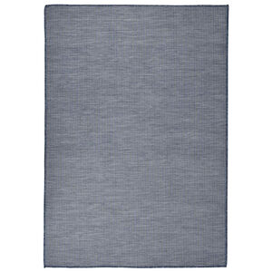 vidaXL Tapis &agrave; tissage plat d'ext&eacute;rieur 160x230 cm Bleu
