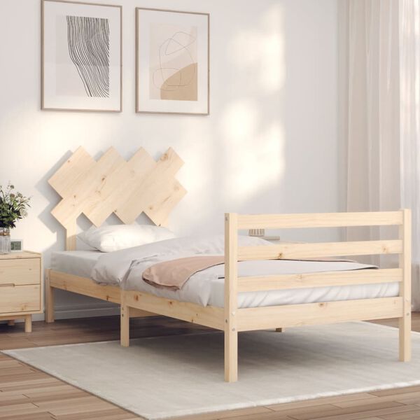vidaXL Cadre de lit sans matelas bois massif