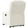 vidaXL Fauteuil inclinable &eacute;lectrique cr&egrave;me velours