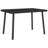 VidaXL Table basse de jardin rectangulaire noir 60x40x37 cm rotin
