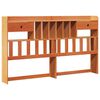 vidaXL Lit biblioth&egrave;que sans matelas cire marron 200x200 cm pin massif