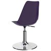 vidaXL Chaises &agrave; manger pivotantes lot de 2 Lilas similicuir