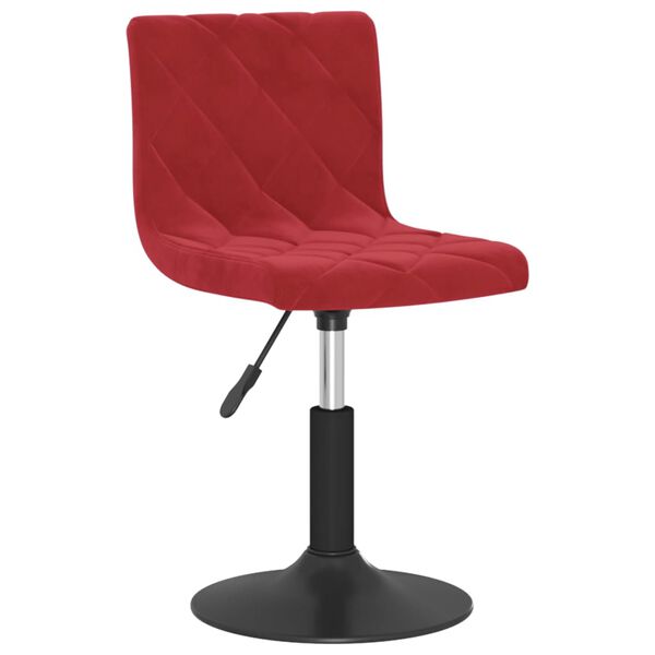 vidaXL Tabouret de bar Rouge bordeaux Velours