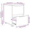 vidaXL Armoire de rangement Blanc 40 x 48 x 57 cm Bois d'ing&eacute;nierie