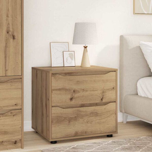 vidaXL Armoire de rangement Ch&ecirc;ne artisanal 60 x 48 x 57 cm