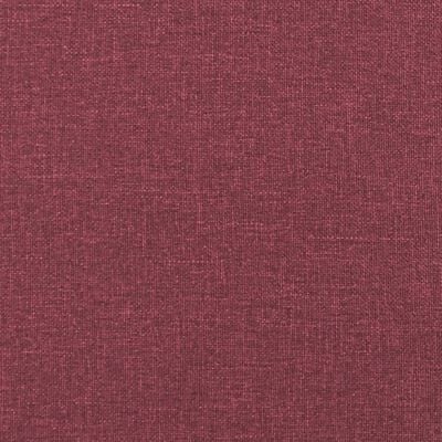 vidaXL Fauteuil inclinable électrique rouge bordeaux tissu