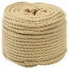 vidaXL Corde de bateau 8 mm 250 m Naturel