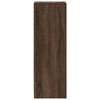 vidaXL Buffet avec LED ch&ecirc;ne marron 38x34x100 cm bois d'ing&eacute;nierie