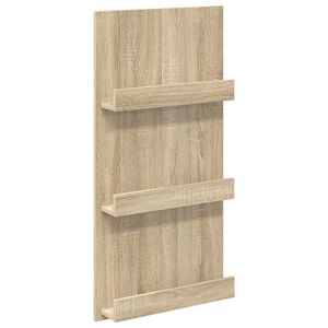 vidaXL &Eacute;tag&egrave;re &agrave; magazines avec &eacute;tag&egrave;re Ch&ecirc;ne Sonoma 51 x 11 x 102 cm