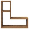 vidaXL &Eacute;tag&egrave;res cube murales 2 pcs vieux bois 50x15x50 cm