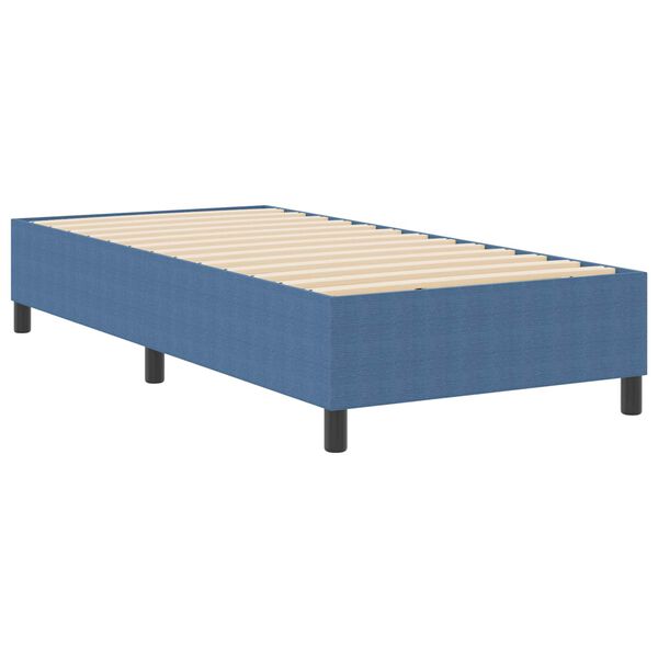 vidaXL Cadre de lit plateforme Bleu 90 x 200 cm