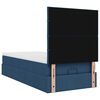 vidaXL Lit ottoman avec matelas bleu 90x200 cm tissu