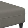 vidaXL Canap&eacute; Gris clair 250 x 188 x 76 cm Tissu en velours c&ocirc;tel&eacute;