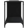 vidaXL Meuble TV noir 203x37x50 cm bois d'ing&eacute;nierie