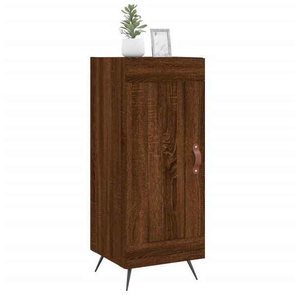 vidaXL Buffet Ch&ecirc;ne marron 34,5x34x90 cm Bois d'ing&eacute;nierie
