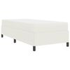 vidaXL Cadre de lit avec matelas Cr&egrave;me 80 x 200 cm tissu