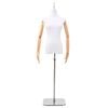 vidaXL Mannequin Ajustable 156-226 cm avec Socle Femme PP Blanc