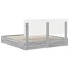vidaXL Lit de Rangement Gris Sonoma 180 x 200 cm Bois d'ing&eacute;nierie