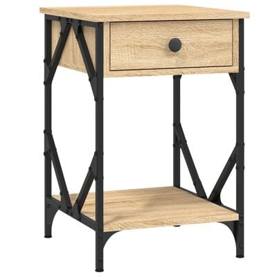 vidaXL Table de chevet chêne sonoma 40x42x60 cm bois d'ingénierie