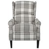 vidaXL Fauteuil de massage inclinable Gris Tissu