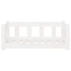vidaXL Lit pour chien blanc 75,5x55,5x28 cm bois de pin solide